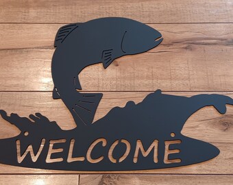 Jumping Salmon Welcome