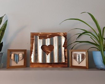 Rustic Corrugated farmhouse style Oregon with heart