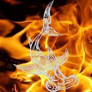 Arquivos Tribal Hammerhead Shark SVG e DXF para plasma e laser