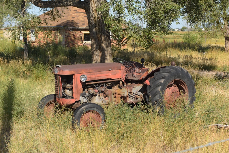 Tractors, Rustic Tractor, Old Tractor, Weathered Tractor, Old Rustic Tractor, Tractor Decor
