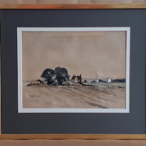 Norfolk Watercolour Landscape Painting Signed By The Artist