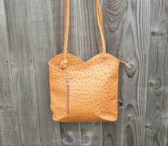 Ostrich skin backpack hotsell