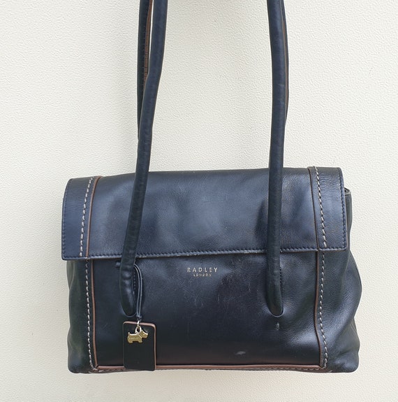 Radley London Black Leather Satchel Shoulder Bag Radley Purse 