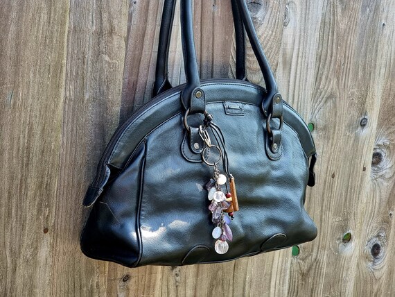 Black Leather Hidesign Shoulder Bag Vintage Satchel Top Handle Hidesign by Radley Purse Birthday Gift 90s Smooth Black Leather Handbag. Etsy Canada