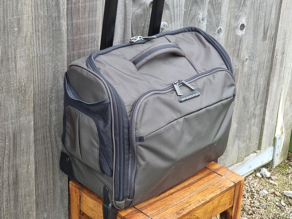 Briggs and Riley Travelware Rolling Cabin Bag Olive Green TUC 115 8. in Flight Case Weekender Travel Case Overnight Case Bag Etsy
