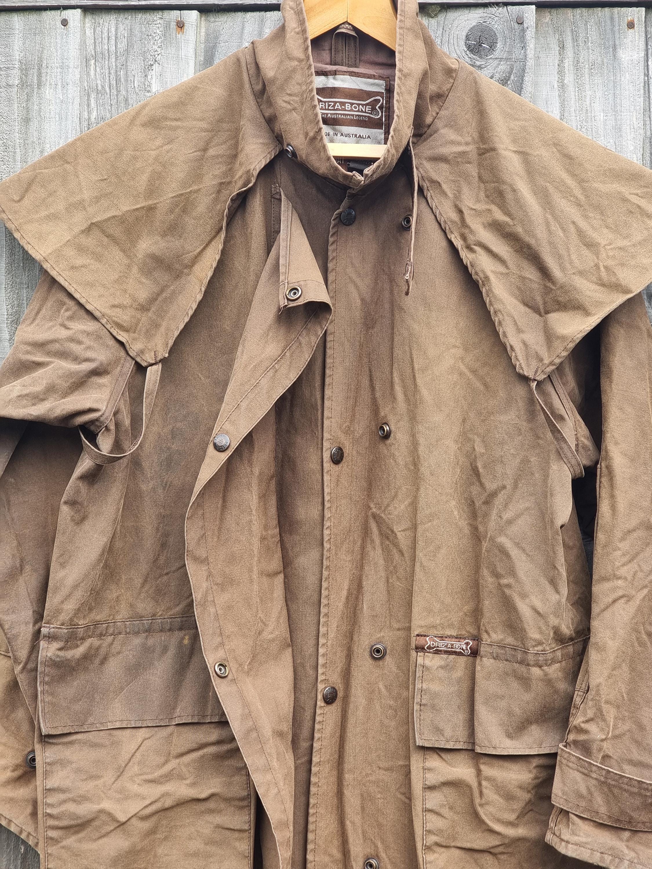 Australian Dry As A Bone Jacket Vintage Driza Bone Wax Cotton