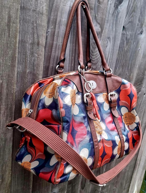 Fossil KeyPer Oilskin and leather Holdall, Weeken… - image 2