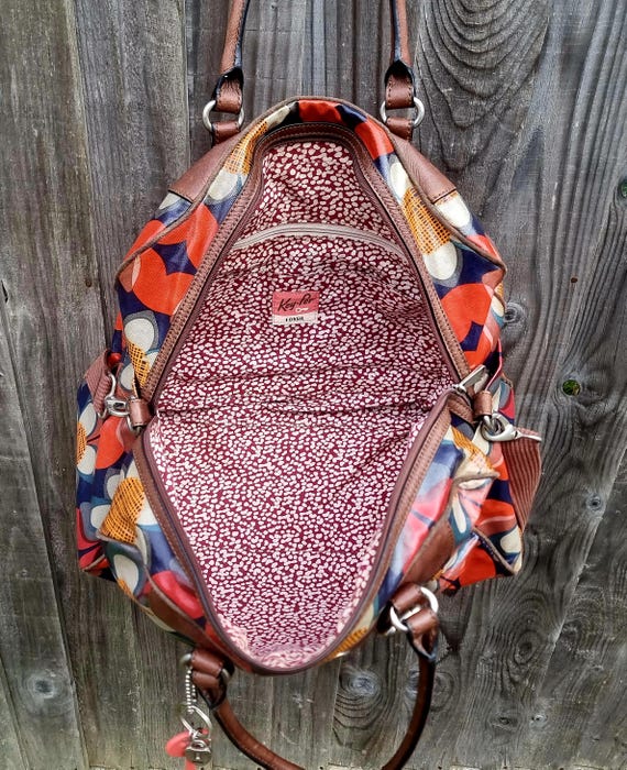 Fossil KeyPer Oilskin and leather Holdall, Weeken… - image 10