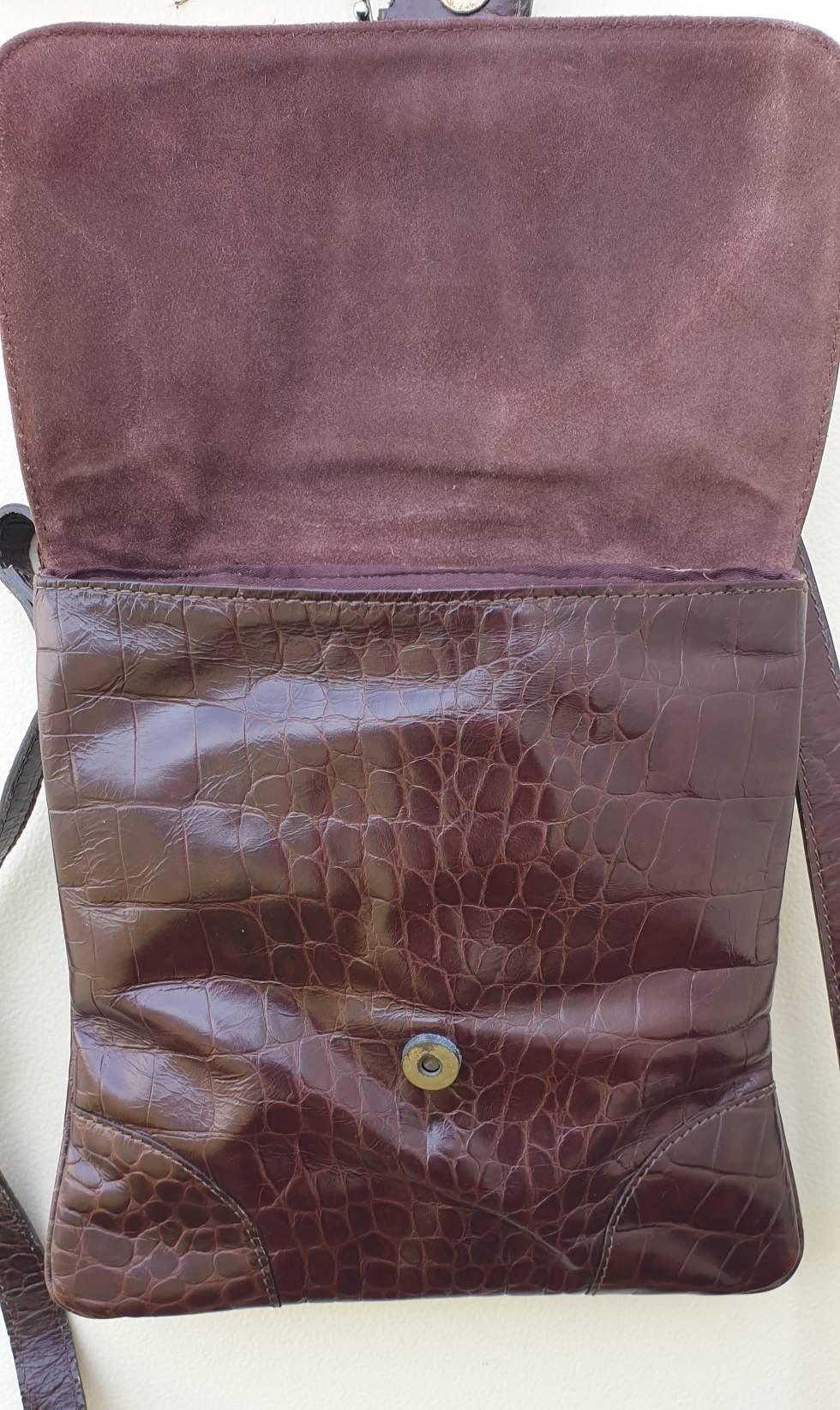 Oxblood Brown Leather Cross Body Messenger Bag Rocha John Etsy