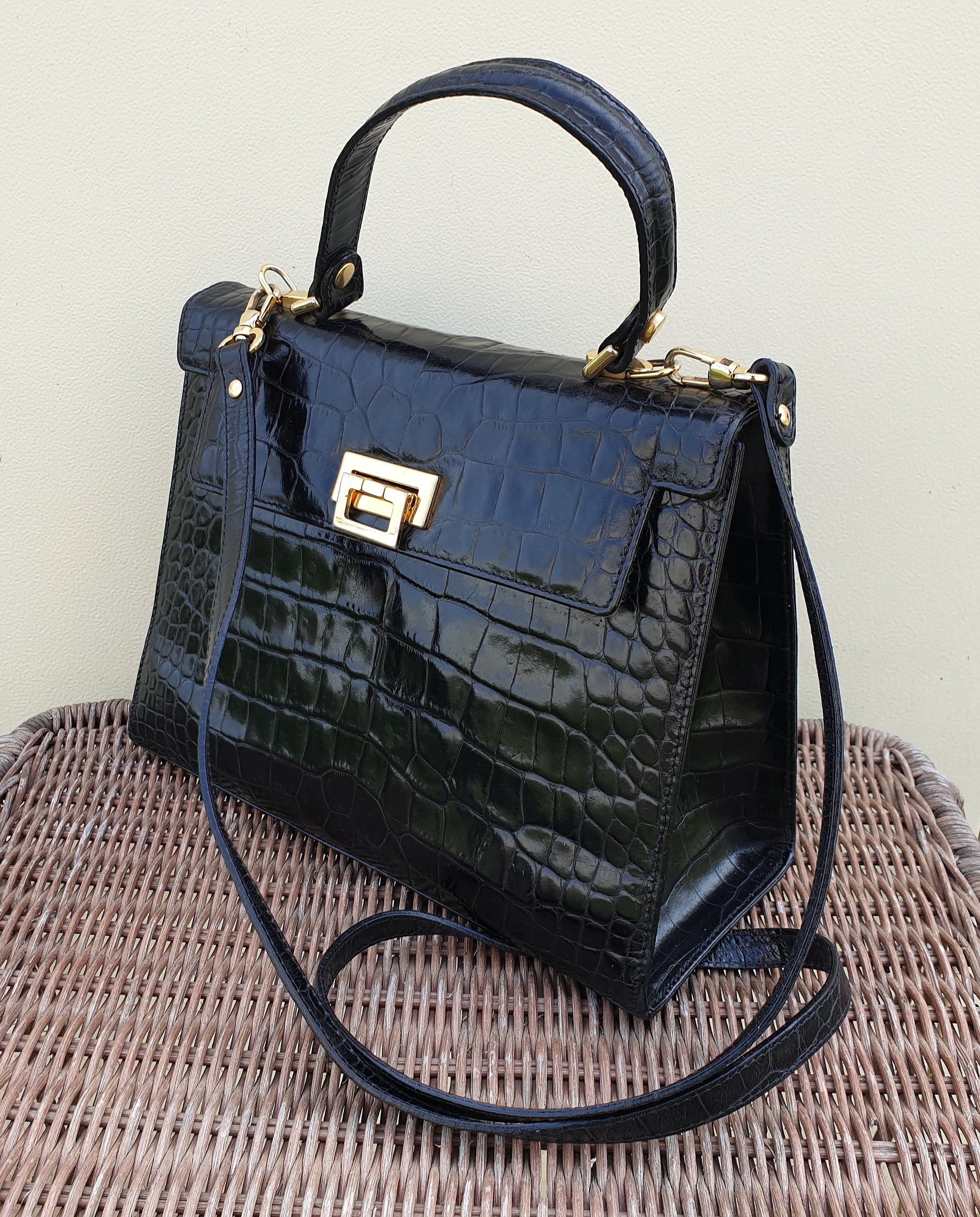 Croc Print Bag Etsy Singapore
