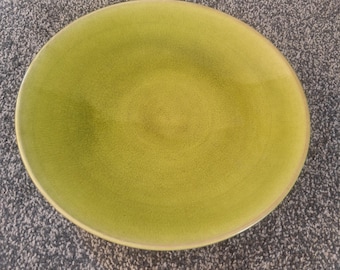 Jars-France Tourron large Tilleul avacado green presentation plate  33 cm,