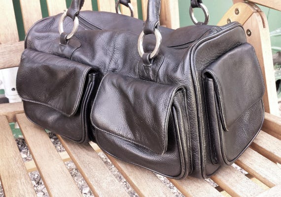 vintage leather holdall