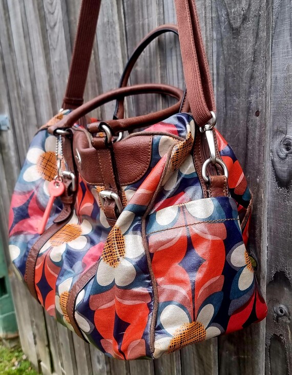 Fossil KeyPer Oilskin and leather Holdall, Weeken… - image 7