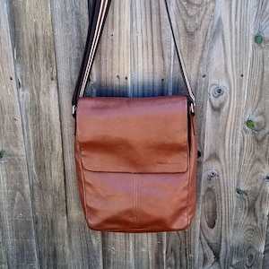Bolso bandolera tipo satchel de piel marrón John Rocha, bolso bandolera grande de piel marrón chocolate, bolso para hombre, bolso para mujer, bolso para portátil