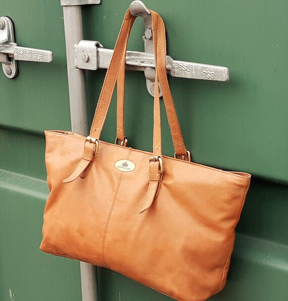 rowallan tan leather shoulder bag
