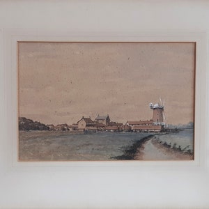 Norfolk Fenlands Original Watercolour Landscape Painting