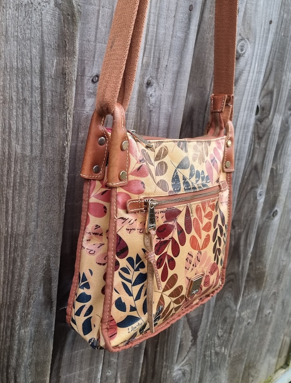 Liberty by Gionni, Oilskin and leather cross body… - image 3