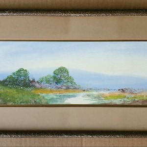 South Wales Original Watercolour Landscape Painting In Original Frame