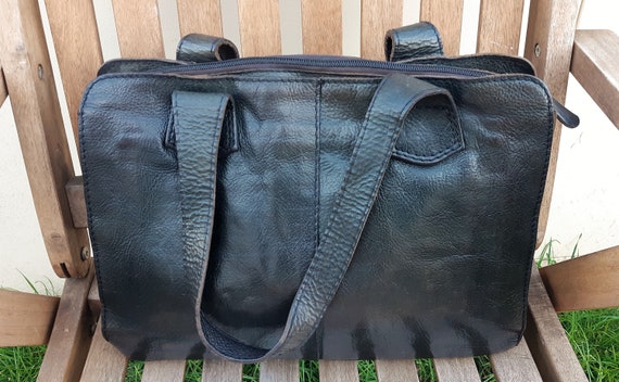 Ashwood Brown Croc Embossed Leather Tote Shoulder Bag Genuine -  Finland
