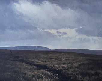 Bruce Mulcahy RSMA (Born 1955) Original Landscape Painting, Peak District, Derbyshire