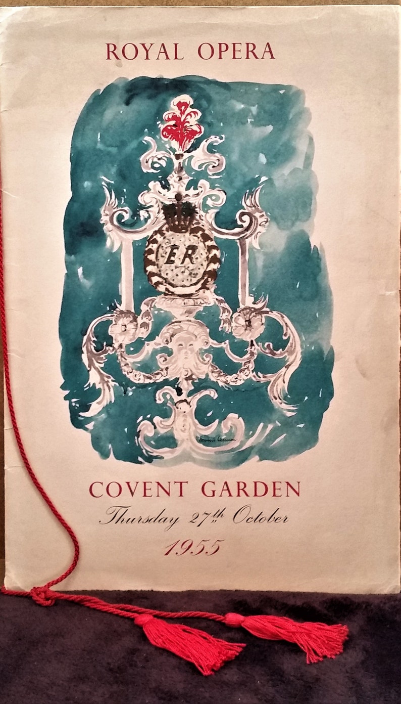 Oreal Opera Program Covent Garden Royal Opera House Program in the Presence of - Etsy