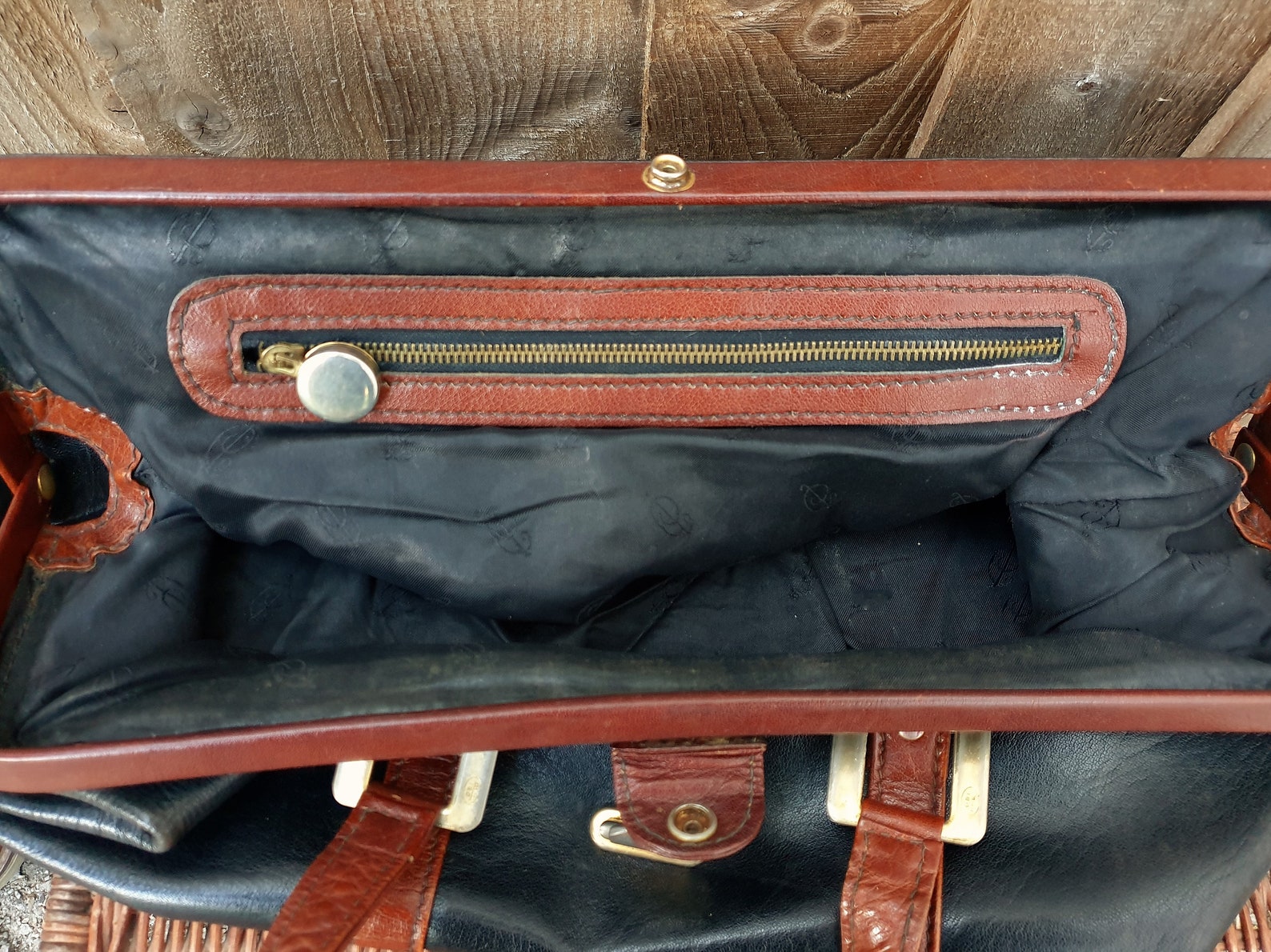 Black and Brown Leather Doctors Bag Vintage Small Valise - Etsy UK