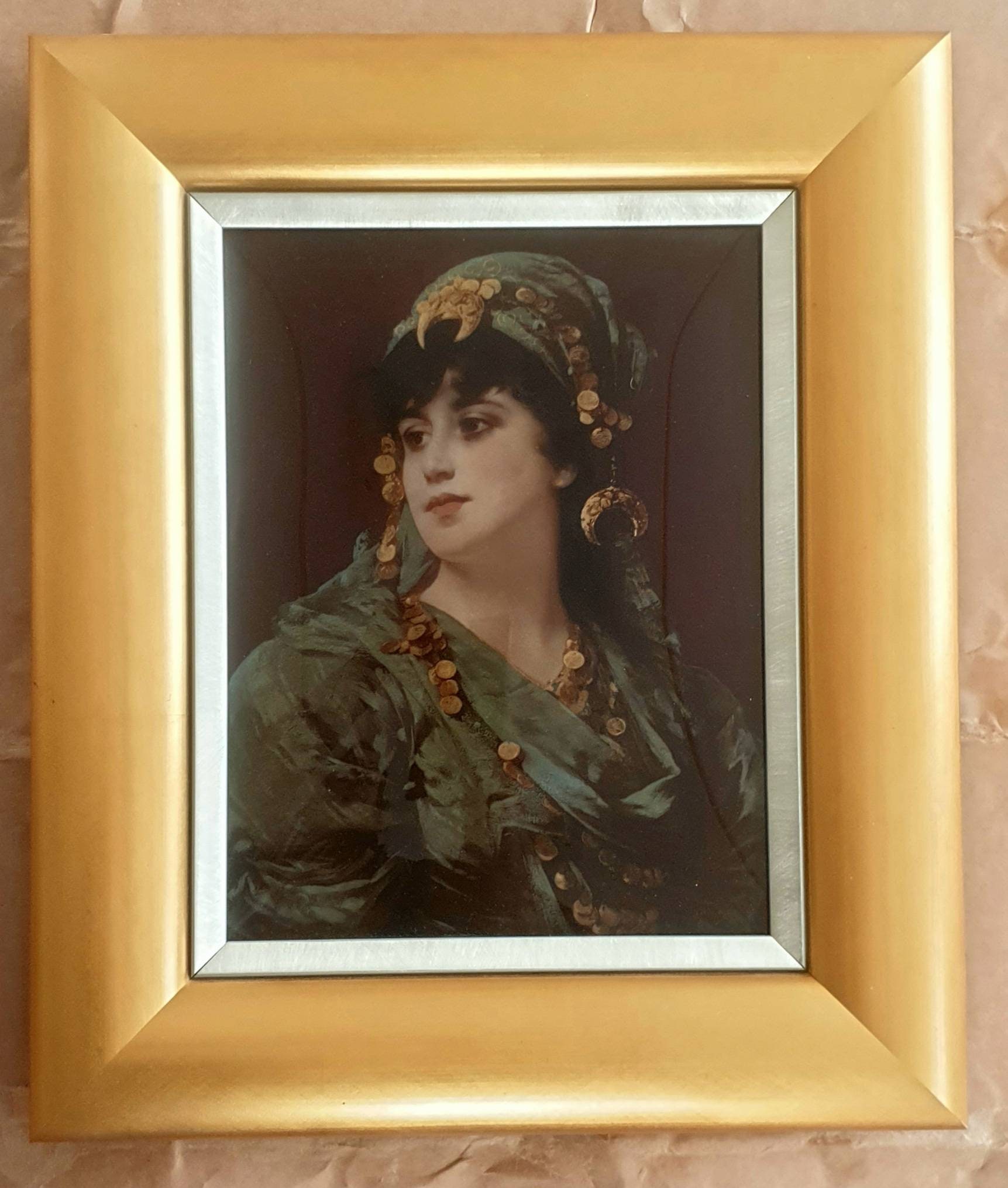 Chrystoleum/クリストリウム 女性画 1882年? 英国/西洋 アンティーク