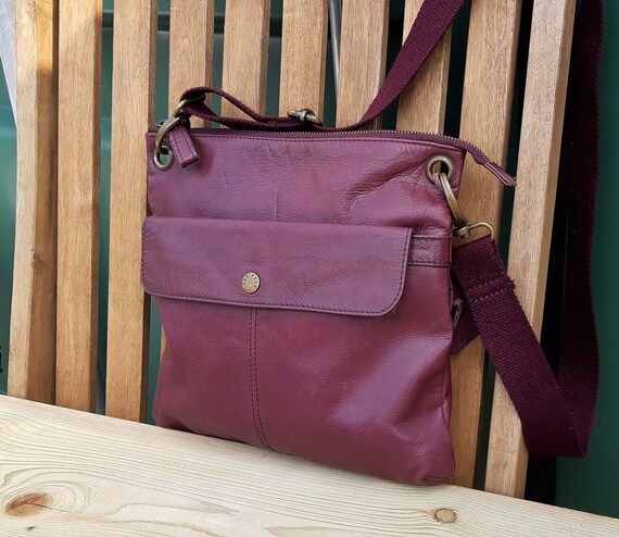 fat face leather purse