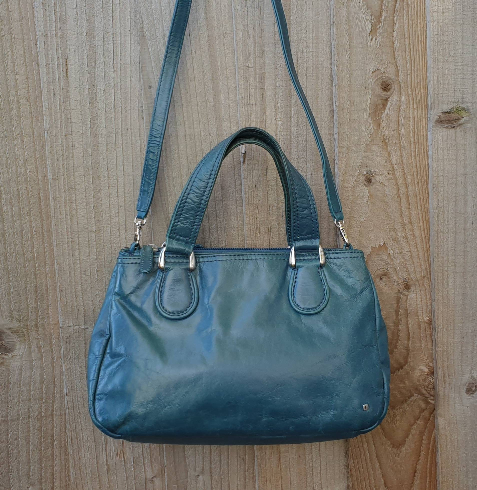 Radley London leather handbag medium sachel shoulder handbag Dark  blue-Westie