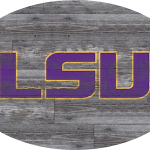 LSU Tigers Sign Wall Art 46&quot; Distressed & Weathered Sign
