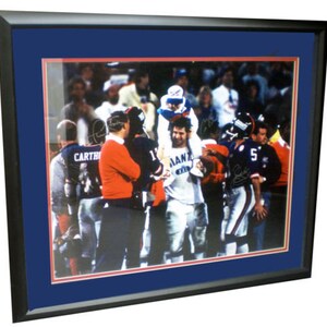 New York Giants Autographed SIGNED 16x20 Photo Carthon, Simms ,Burt ,Landetta