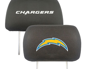 Los Angeles Chargers 2pc Embroidered Headrest Cover Set