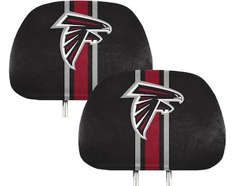Atlanta Falcons 2pc Printed Headrest Cover Set