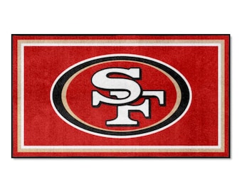 Alfombra de los San Francisco 49ers de 3' x 5', alfombra de felpa.
