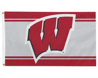 Wisconsin Badgers Flag Large 3x5 Vibrant Colors