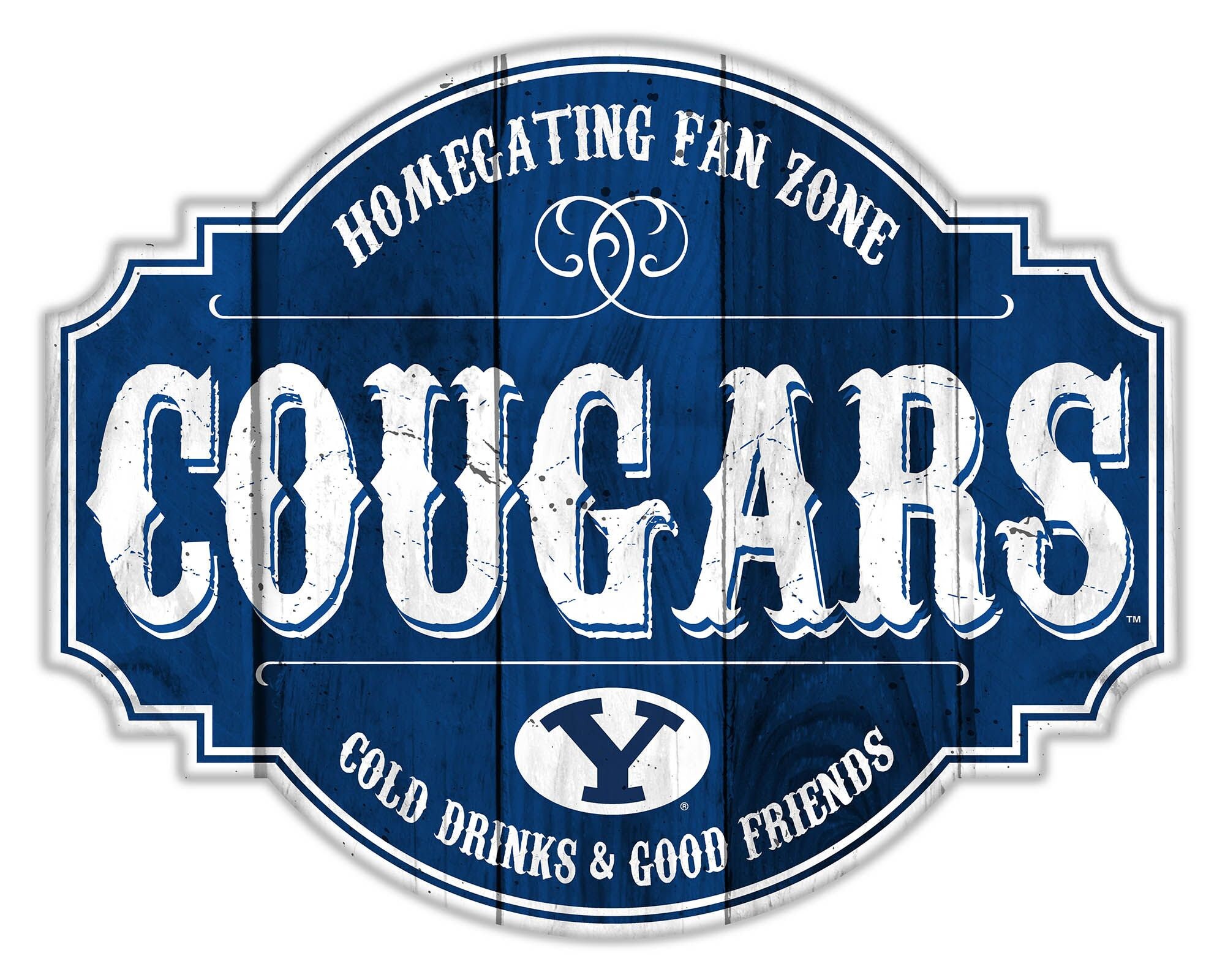 BYU Cougars 24'' Homegating Tavern Sign 24"