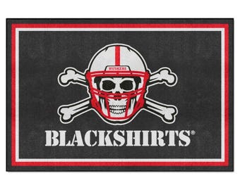 Tapis Nebraska Cornhuskers Blackshirts Carpette en peluche de 3 pi x 5 pi