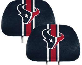 Houston Texans 2pc Printed Headrest Cover Set