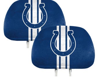 Indianapolis Colts 2pc Printed Headrest Cover Set