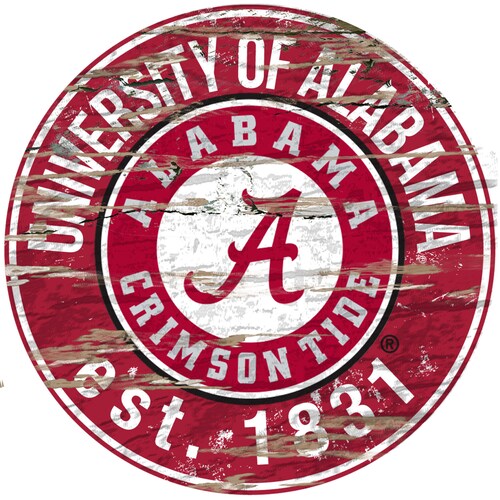 Alabama Car Decal UNIVERSITY ALABAMA Vanity RISING TIDE License Plate UA Crimson Roll NCAA Alabama License Plate Metal