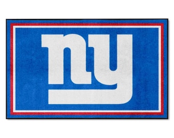 Alfombra New York Giants de 3' x 5', alfombra de felpa.