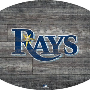 Tampa Bay Rays Sign Wall Art 46&quot; Distressed & Weathered Sign
