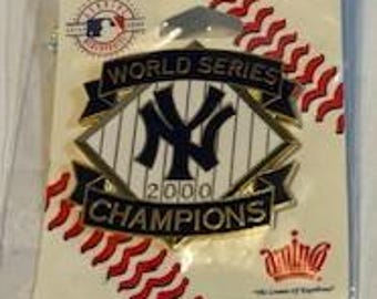 Pin de los campeones de la Serie Mundial del 2000 de los Yankees de Nueva York