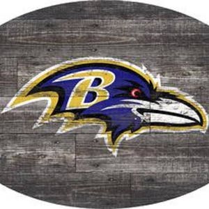 Baltimore Ravens Sign Wall Art 46&quot; Distressed & Weathered Sign