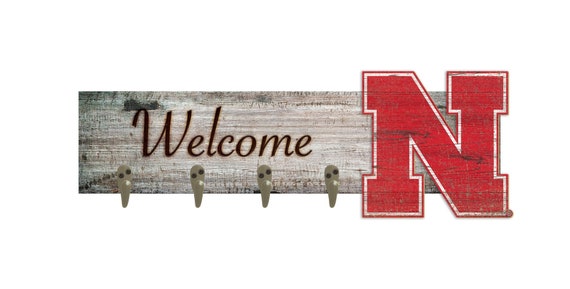 Nebraska Cornhuskers Welcome Coat Rack Coat Hanger 6