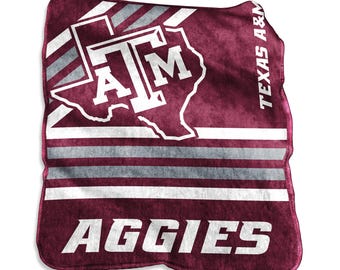 Texas A&M Aggies Raschel Throw Blanket 50x60