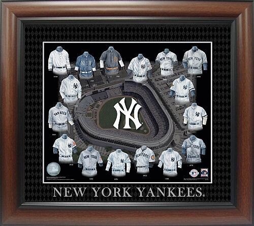 Panneau Métallique Reproduction Vintage New York Yankees 1969 - 8 X 12 Pouces