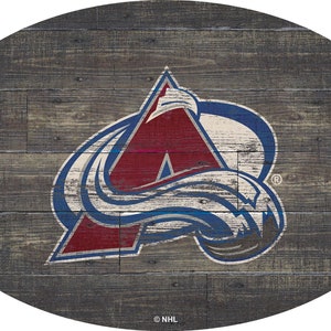 Colorado Avalanche Sign Wall Art 46&quot; Distressed & Weathered Sign