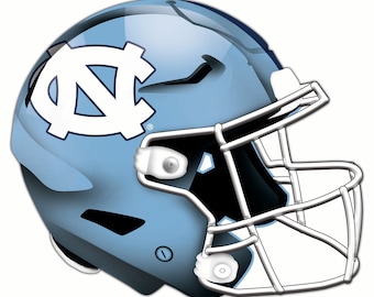 North Carolina Tar Heels UNC Helmet Wall Art Sign Wood Sign 24"