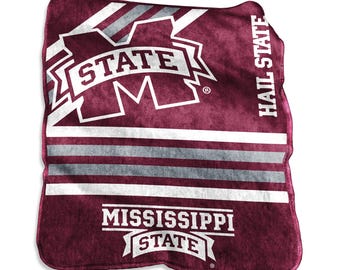 Couverture Mississippi State Bulldogs Jeté Raschel 50 x 60